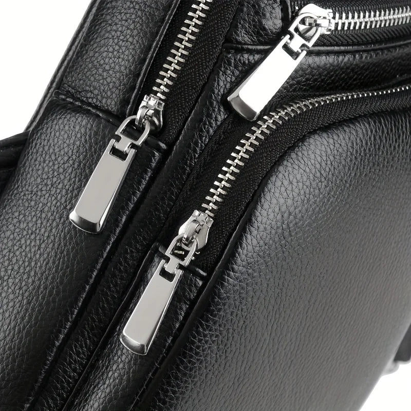 Men’s Vintage PU Leather Sling Bag