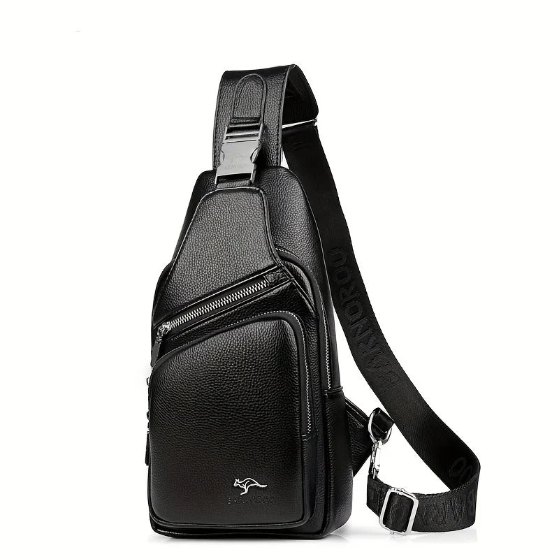 Men’s Vintage PU Leather Sling Bag
